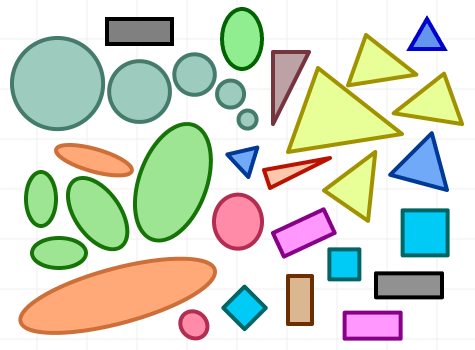 Image of triangles and squares